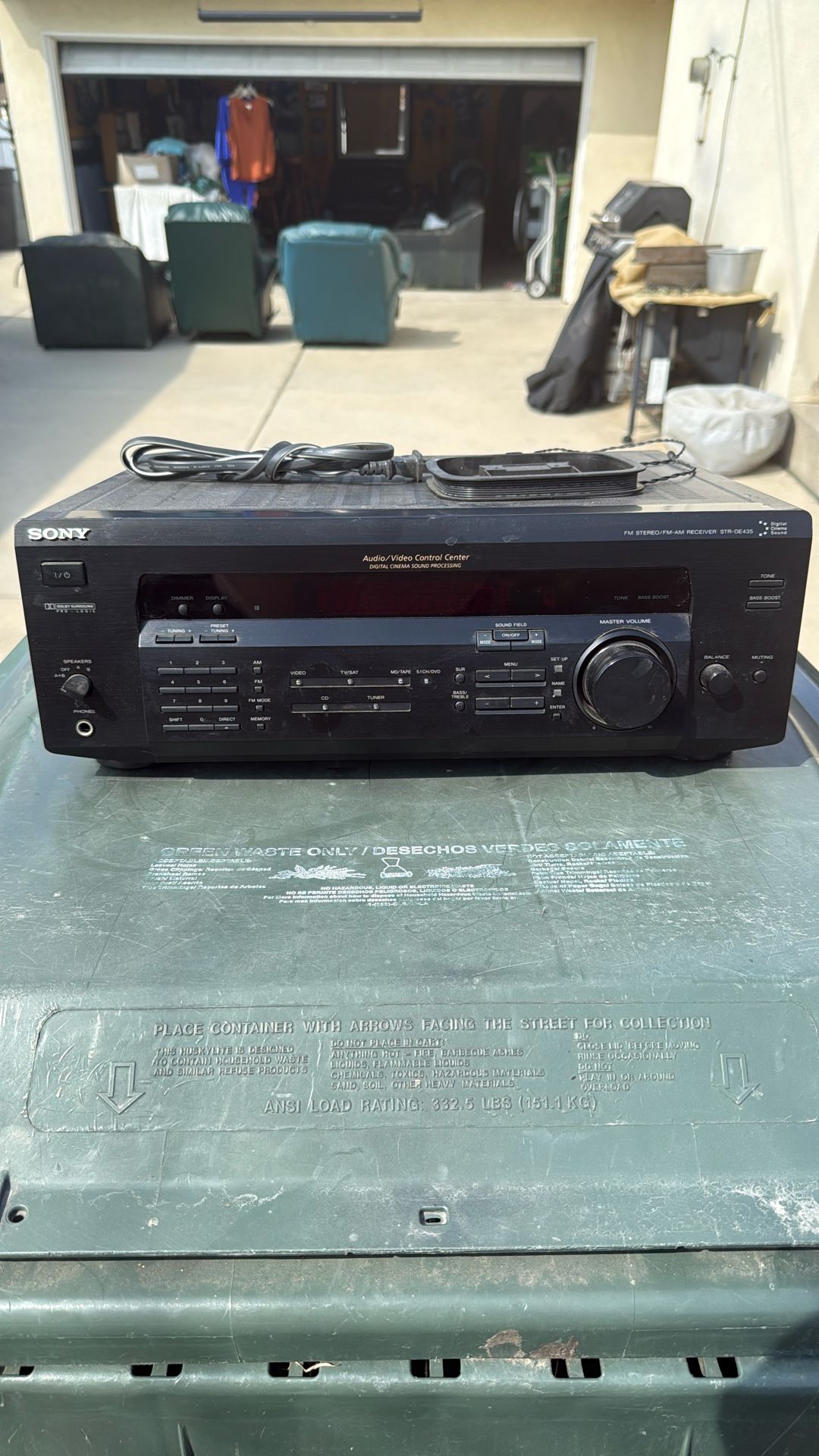 Sony STR-DE435 AM/FM Stereo Receiver