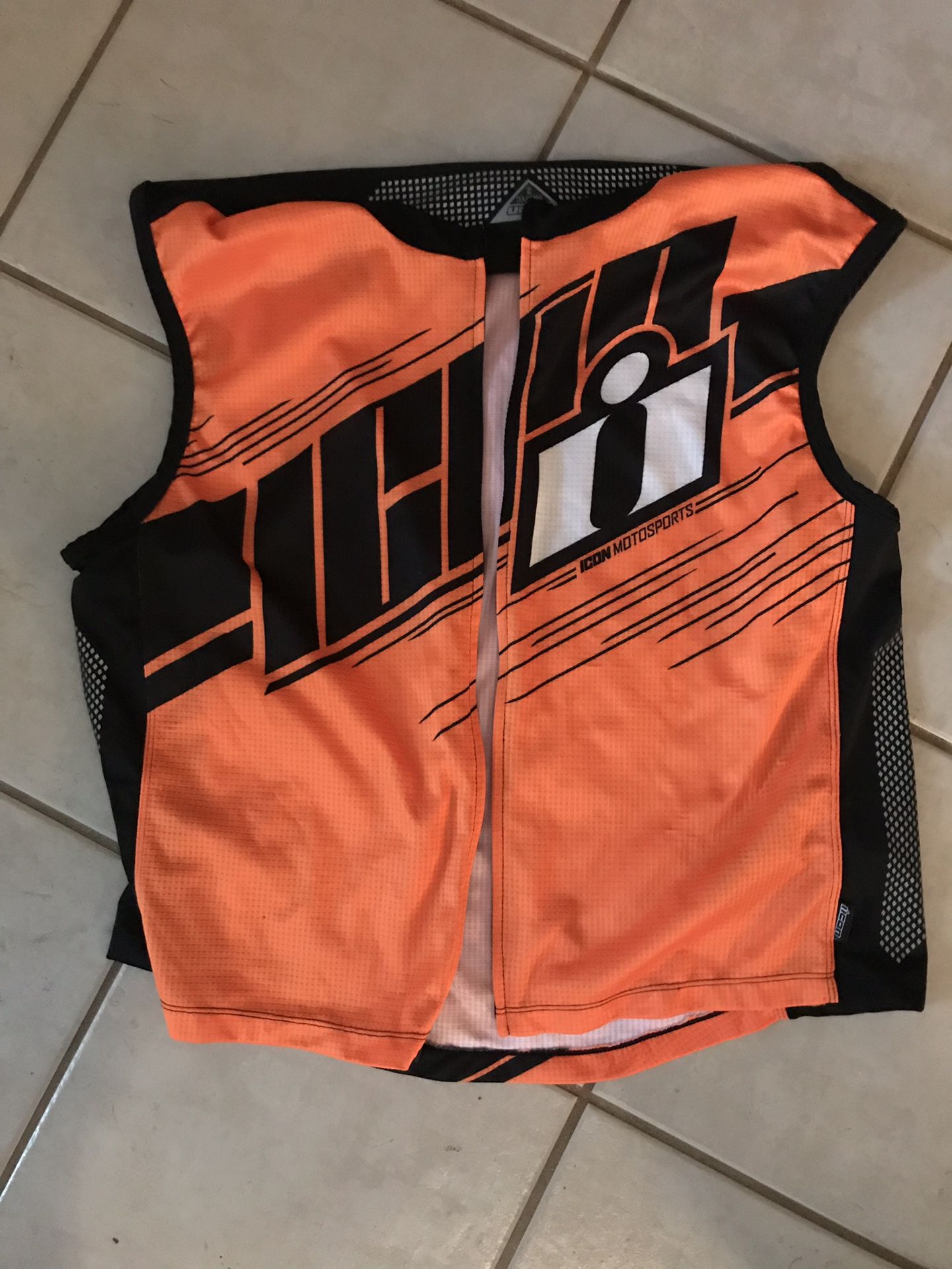 Icon reflective hi viz motorcycle vest