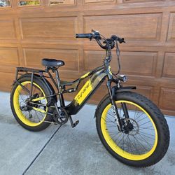 Cyrusher Duel Suspension Ebike 17ah Battery 750 Watt Motor 