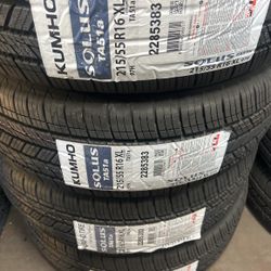 215/55/16 Kumho Tires