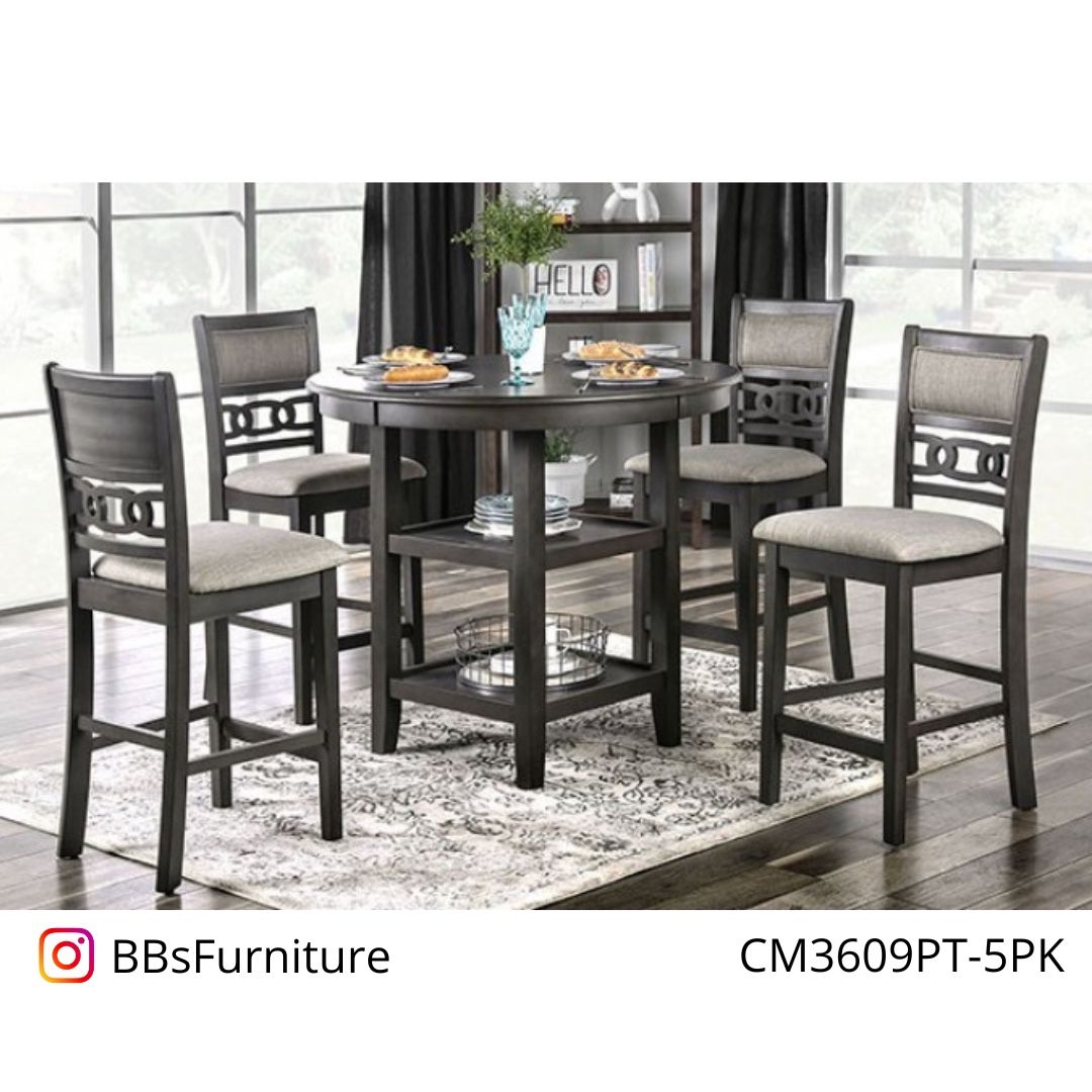 Gray Counter Height Dining Table Set (Free Delivery) Dining sets