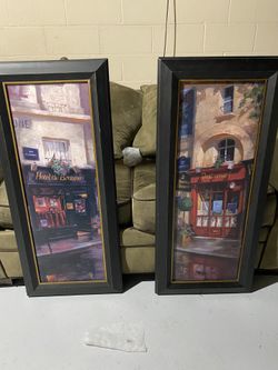 French Themed Cafe Motifs Paintings