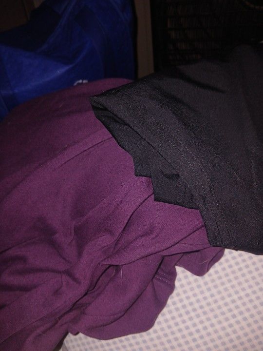 Free 2 Pants For Free 5 X Size One Is A Wine Purple Color The Other Is Black Text Fist If Intrested So I Can Put The Ba