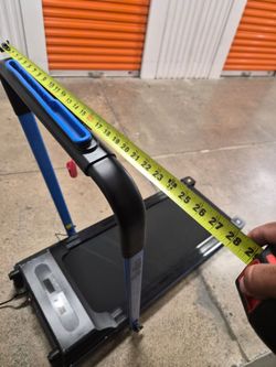 Slim treadmill with wheels