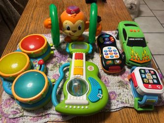 Child’s play and learn toys all shown for $10. Each