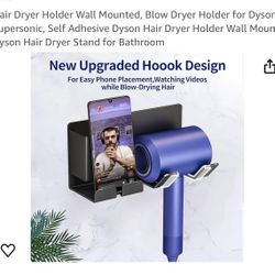 Blow Dryer Holder Black