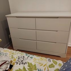 Dresser With 6 Drawers White Horizontal [NEW]