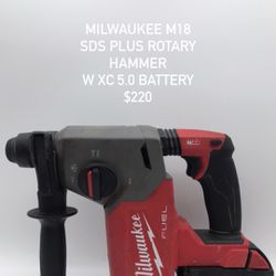 Milwaukee Tools M18 Sds Plus Rotary Hammer #25520