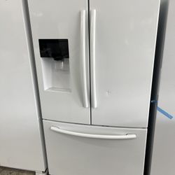 Samsung French Door In Glossy White Used