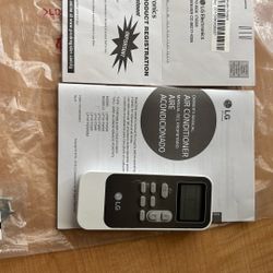 LG Portable Air Conditioner / Remote Control 
