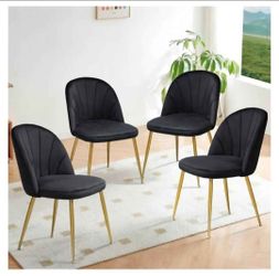Black with Gold dinning Chairs