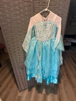 Elsa Disney store Sz 9/10 Frozen Movie costume dress