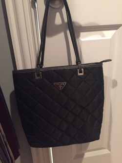 Quilted black Prada bag