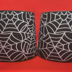 Gothic Spiderweb Heart Coffee Mugs 16oz – Set of 2