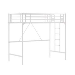 White Loft Twin Size Bed Frame 