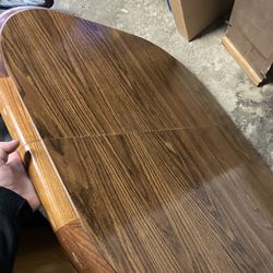 Sturdy Wood Table With 2 Leaves 