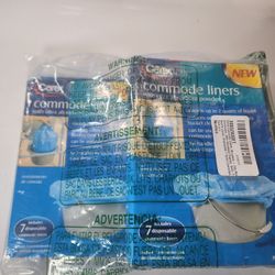 Carex Commode Liners, 35 Liners - Fits Most Commodes, 3 Packs