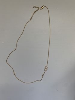 Anthropologie monogram necklace