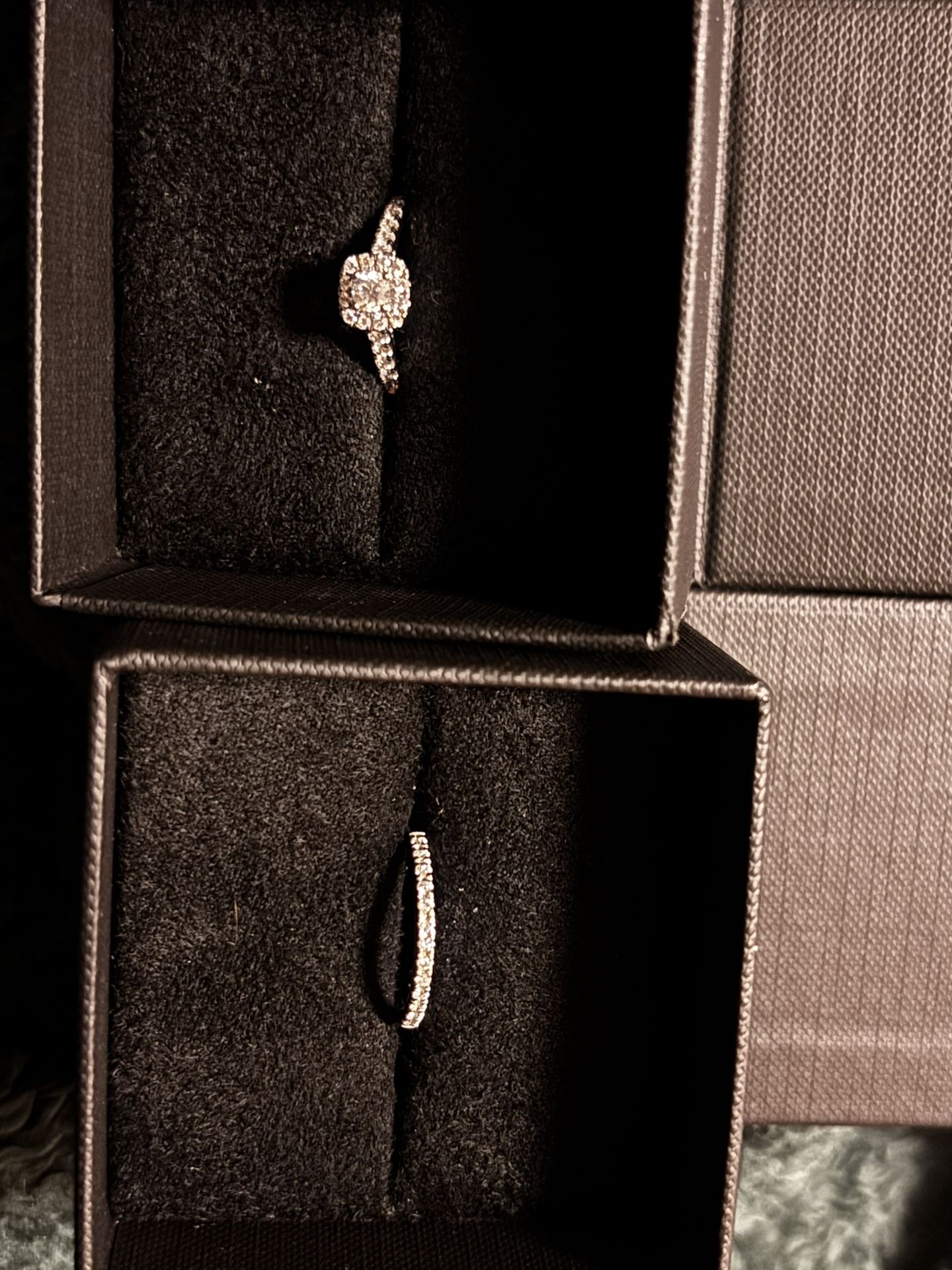brand new diamond wedding set size 5.5