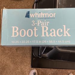 Whitmor 3 Pair Boot Rack 