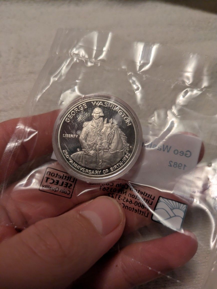 1982 Commemorative Silver Half Dollar, 90% Silver.