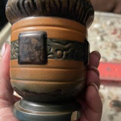 P&E Danish terracotta Art Pottery vase, c. 1900