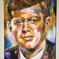 Original Penley painting of JFK