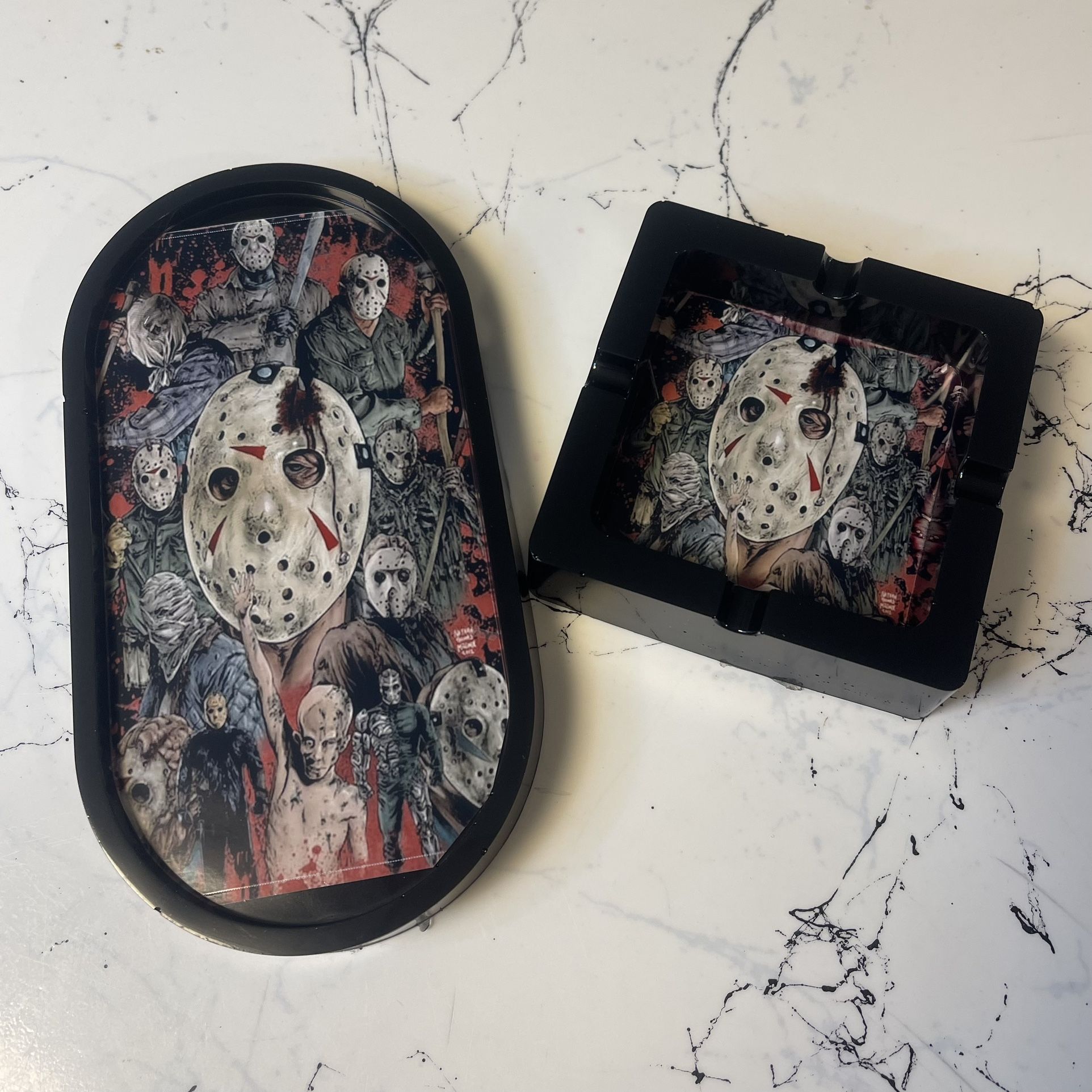 Jason Mask Ashtray And Tray Set