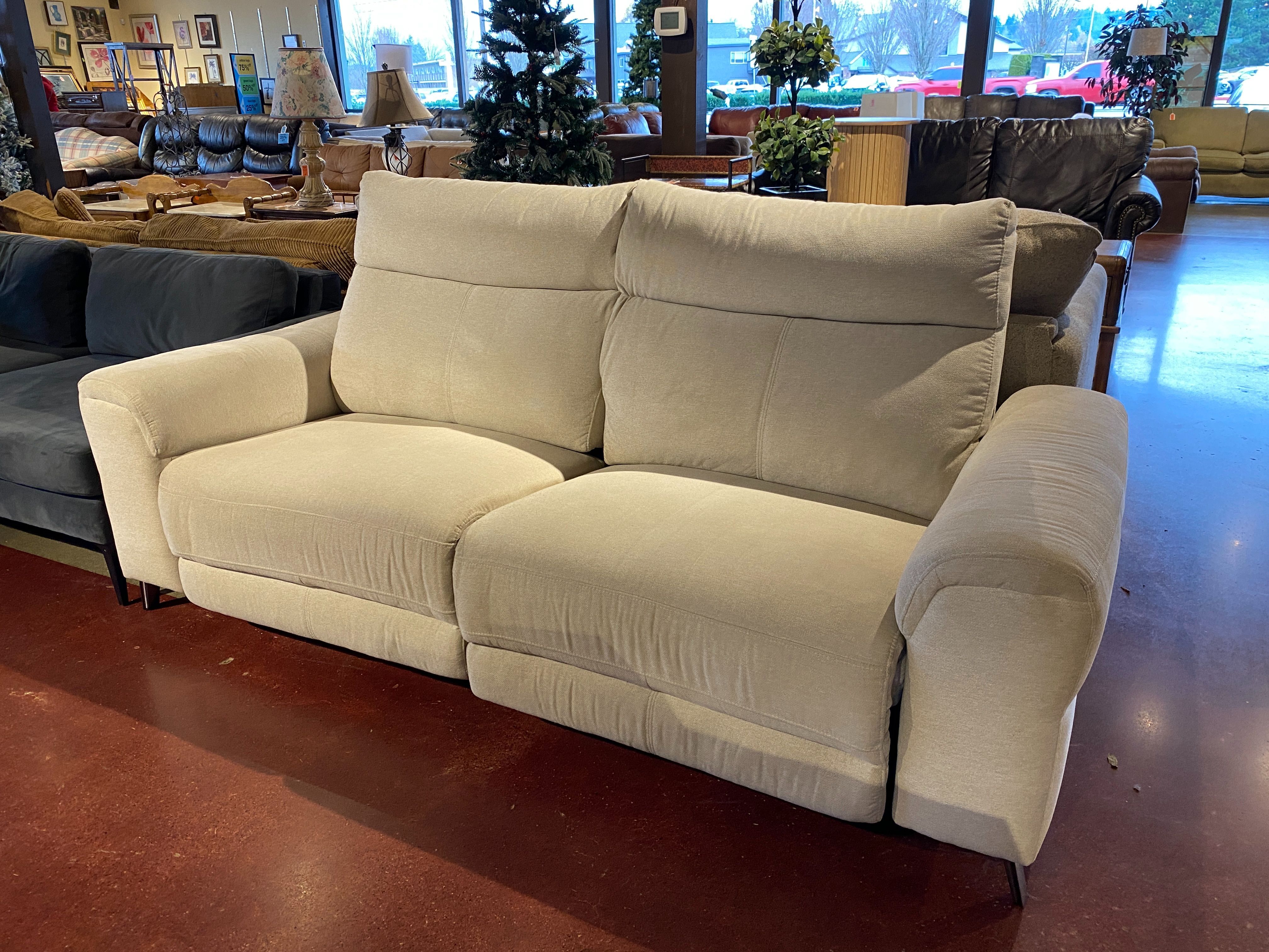 Two Piece Double Power Reclining Sofa