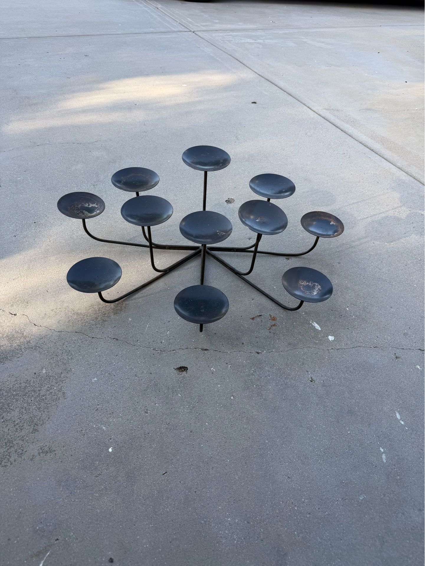 Candelabra candle holder iron