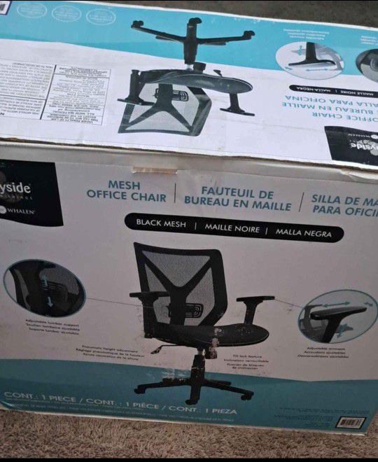 Bay Side Erogonomic Aeromesh Chair For Home/Office (New)Arm Rest Missed