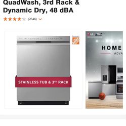 LG Dishwasher Brand New