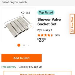 Plumbling Tools | HDX Shower Valve Socket Set 10pcs
