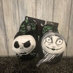 Disney's The Nightmare Before Christmas slippers featuring the characters Jack Skellington and Sally