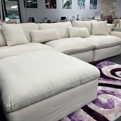 🤩🤩 Cloud Couch With Feather Down Cushioning 4pc Set On Sale !! $1499 🤩🤩