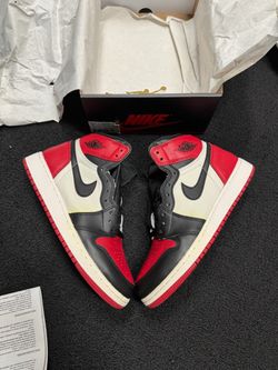 DS Jordan Bred Toe 1 GS size 6 6Y Nike 100% Authentic