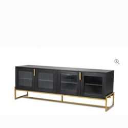 OSCURO Black 73" Cabinet / TV Console/Stand