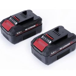 18V 5.2Ah Replacement Li-Ion Battery 2 Pieces
