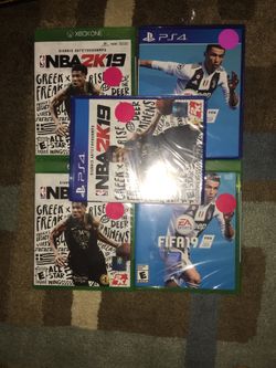 PS4 and Xbox one games lot