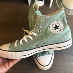 Converse High Tops - sea foam green