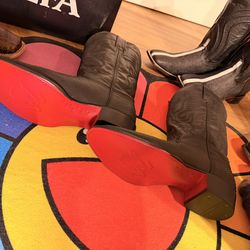 Size 11 Red Bottom Python Emboss Cowboy Boots