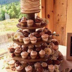 Cupcake Stand 5 Tier (120 Capacity) For Weddings, Special Events- Cupcakes Not Included