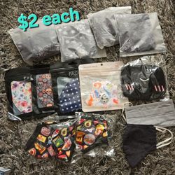 New FACE Mask $2 Each 