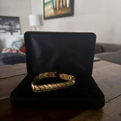 Stainless steel/Gold plated chain bracelet