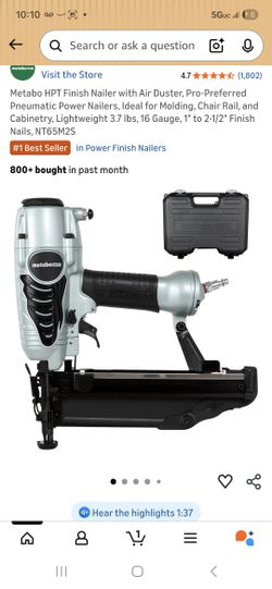 Metabo hpt finish nailer