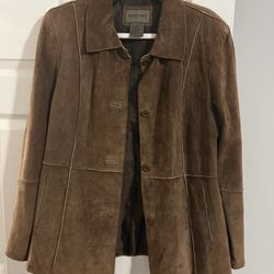 Men's Size L Vintage Brandon Thomas Suede Leather Jacket