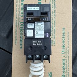 Siemens GFCI Two Pole Breaker