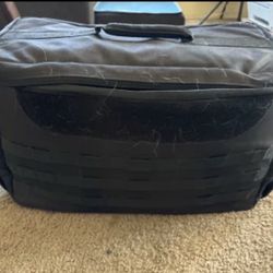 Tactical Range Bag - Black MOLLE - Multi-Compartment Gun/Gear Bag