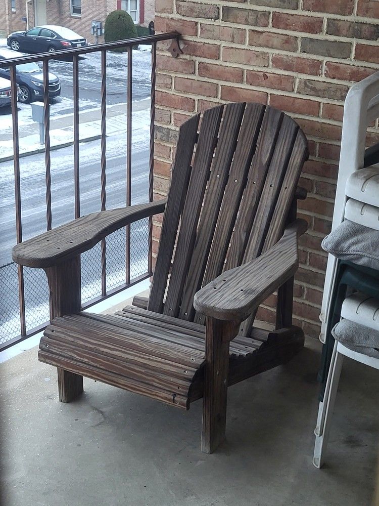 Large Wooden Chair