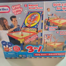 Little Tikes 3 In 1 Rebound Games -NEW!